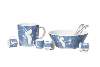 Arabia Muumi kulho Hento lumisade 2018 (tarra)