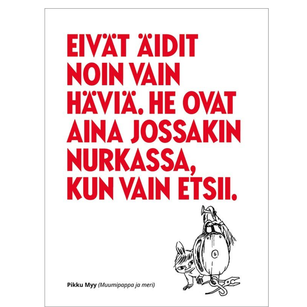 2-osainen kohopainokortti Muumi - &Auml;itienp&auml;iv&auml; (Pikku Myy)
