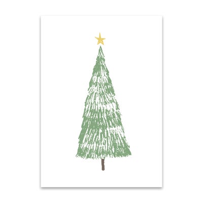 Joulukuusi Taidejuliste. Alk 9.90