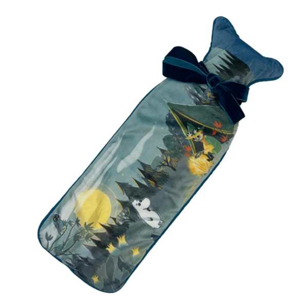 House of disaster Muumi telttailua kuumavesipullo