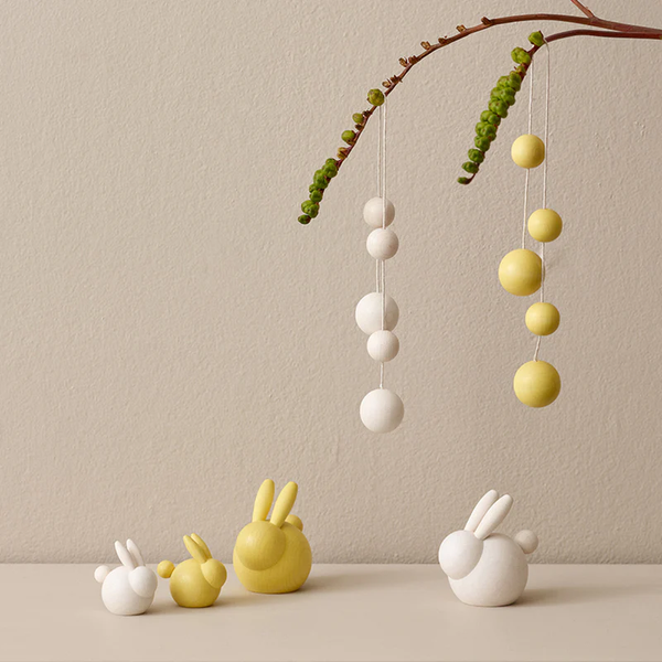 Aarikka Pupu-koriste, keltainen 7cm