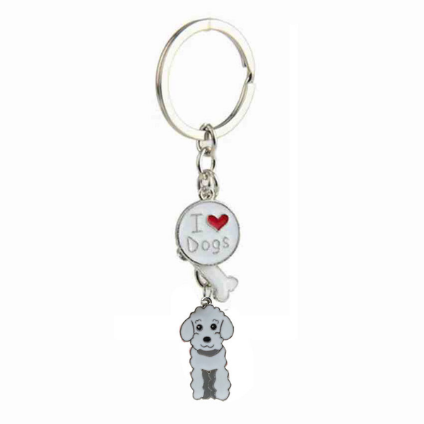 I Love Dogs -koira-avaimenper&auml;