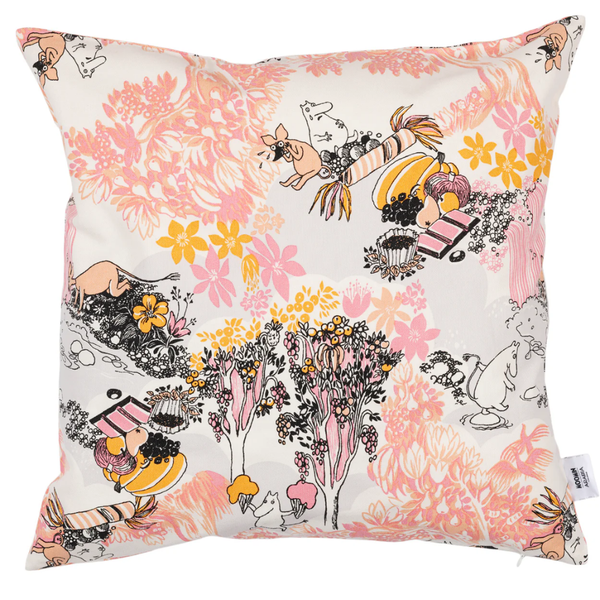 Arabia Muumi tyynynp&auml;&auml;llinen vaaleanpunainen 50x50cm