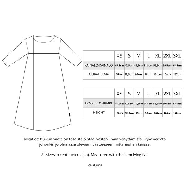 KiOma Muumi naisten mekko, Linna, Kukkulan kuninkaat XS-M