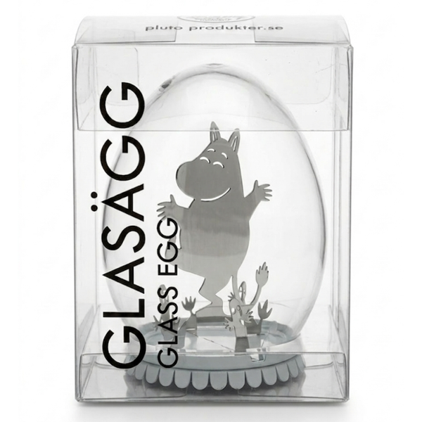 Pluto Produkter Muumi lasinen koristemuna, Muumipeikko