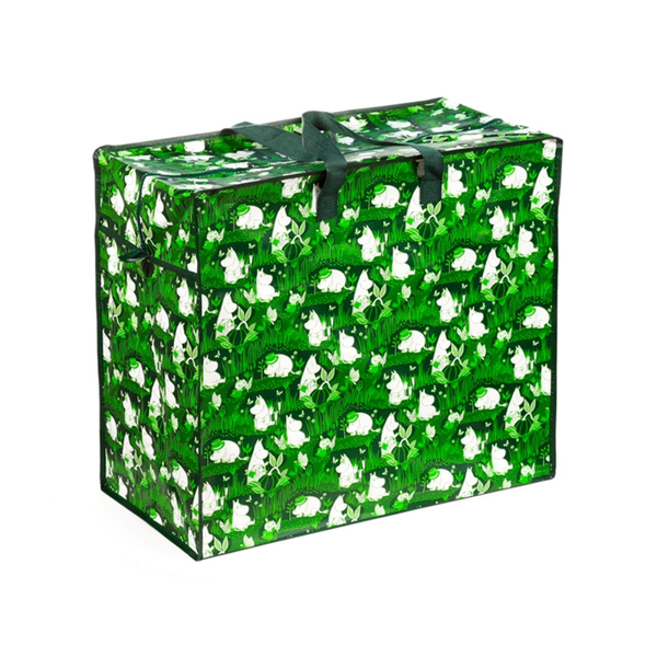 Muumit Garden Life -vetoketjullinen s&auml;ilytyslaukku