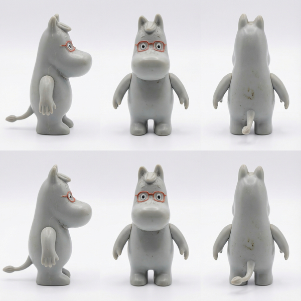 K&Auml;YTETTY Muumi-ker&auml;ilyfiguuri, 1990-luku (5&ndash;6 cm)