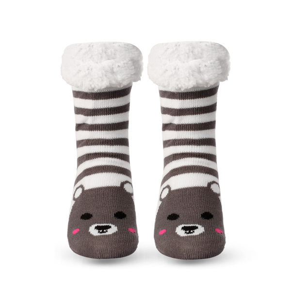 Muhkeat Raidalliset Karhu Pehmosukat (koko 37-40)