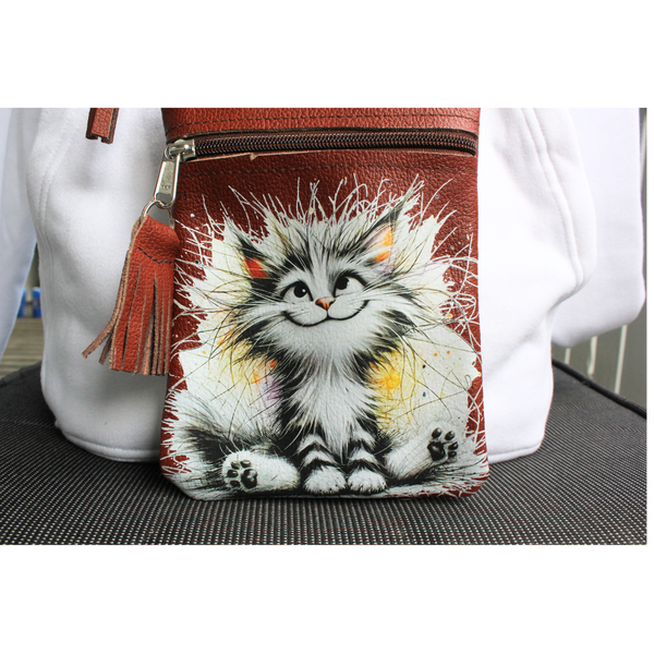 Ihanaiset&reg; Suloinen P&ouml;rr&ouml;kissa Nahkalaukku