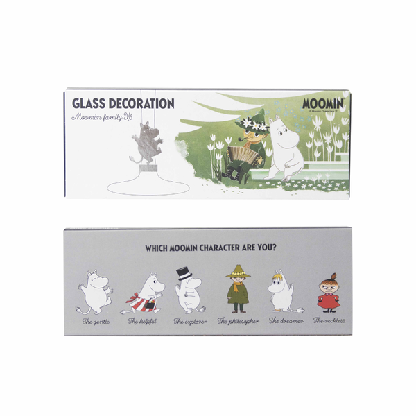 Pluto Produkter Muumi Lasinkoristeet, Hopea