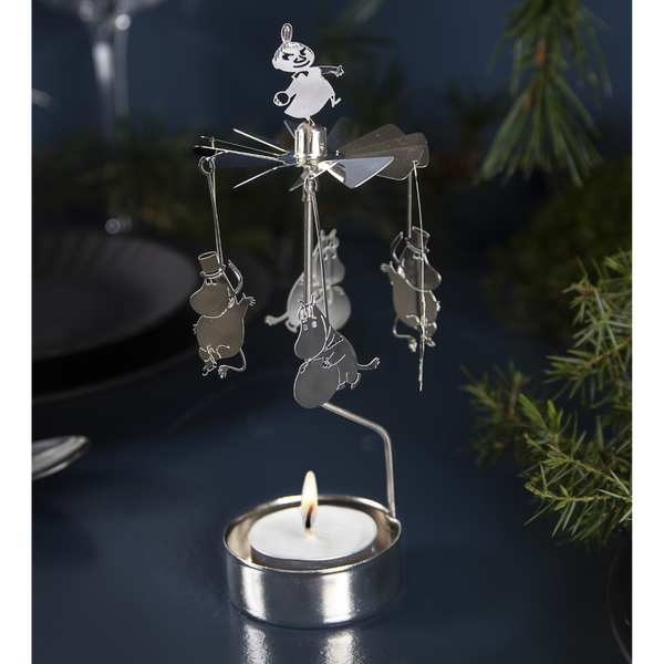 Pluto Produkter Muumi Talvi Enkelikello, Hopea