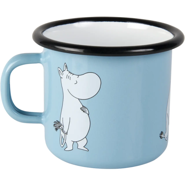 Muurla Muumi Emalimuki Muumipeikko Retro 3,7 dl, vaaleansininen