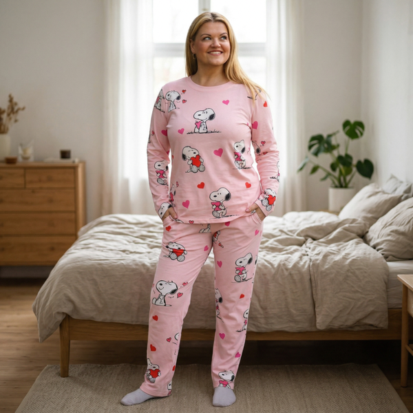 Snoopy Hearts Velvet-samettipyjama (pieni koko)