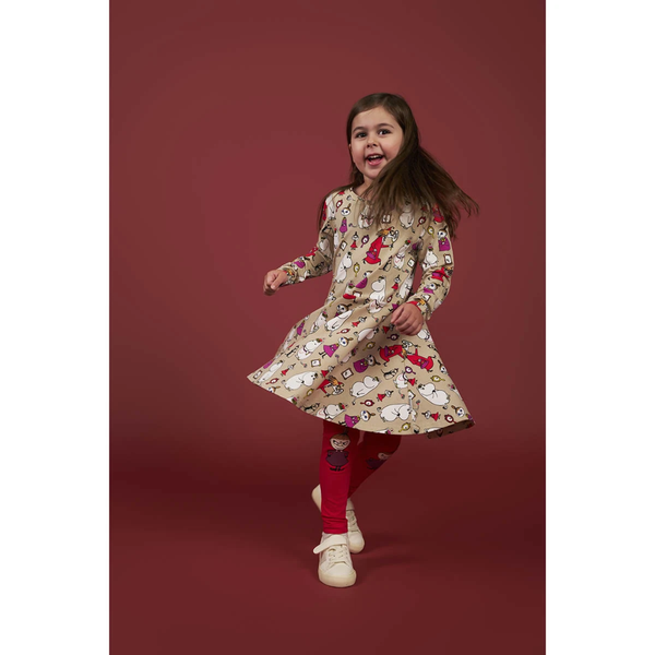 Martinex Lasten Muumi Pikku Myy -leggingsit, punainen