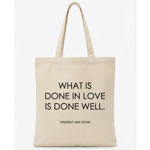 Vincent van Gogh &rdquo;Done in Love&rdquo; -kangaskassi