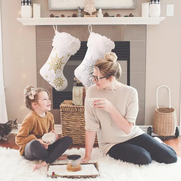 Joulusukka Lumihiutale, Kulta tai Hopea korkeus 45cm