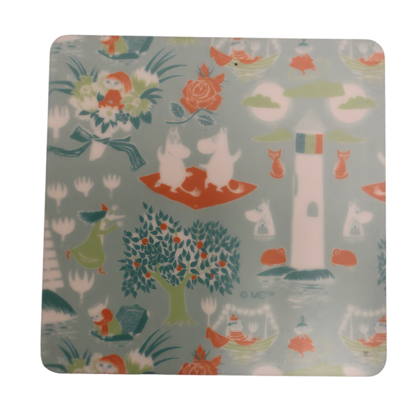 Muumiperheen kes&auml; -lasinaluset, 4 kpl (Tuotannosta poistunut ker&auml;ilyer&auml;)