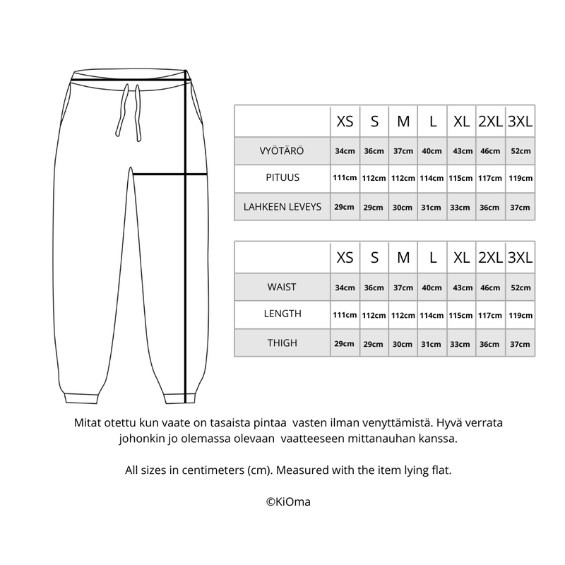 KiOma Muumi aikuisten collegehousut, Eden, Reipas