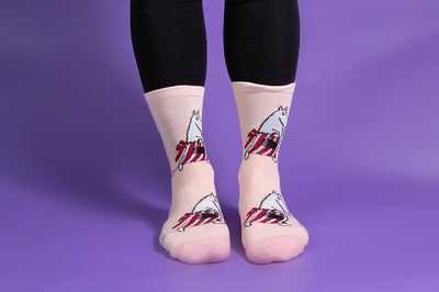 Nordicbuddies Muumimamma Asioilla Naisten Sukat, Vaaleanpunainen