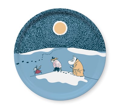 Opto Design Muumi Tarjotin py&ouml;re&auml;, Talvi 31cm