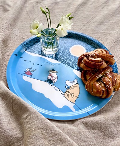 Opto Design Muumi Tarjotin py&ouml;re&auml;, Talvi 31cm