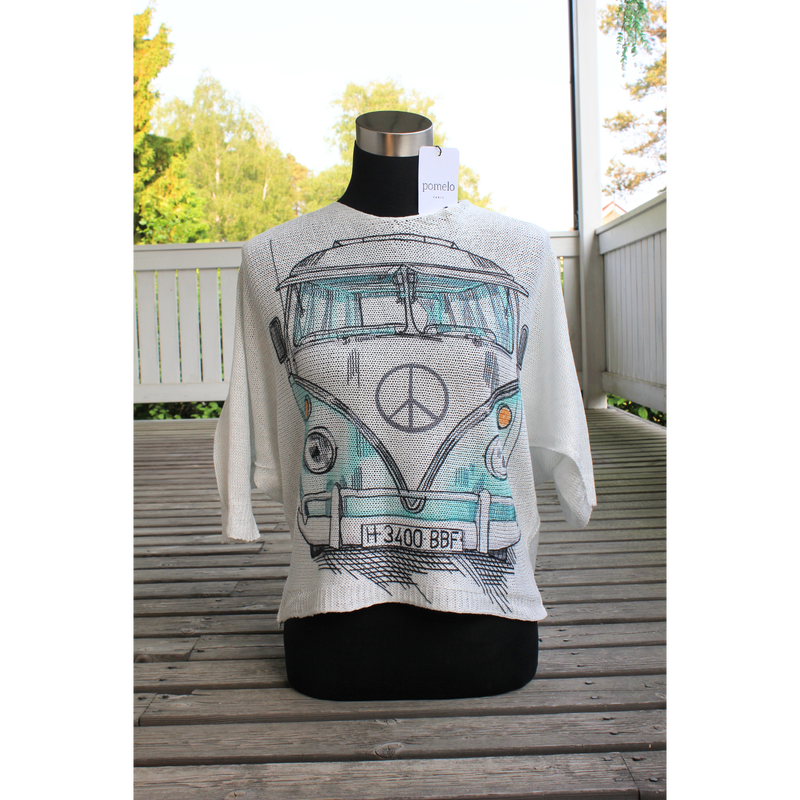 Kes&auml;unelma VW-neulepaita sininen/turkoosi