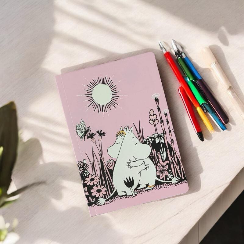 Muumi Muistikirja Rakkaus A5, vaaleanpunainen