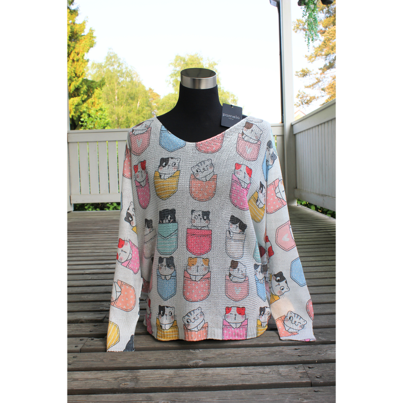 Taskukissat-neulepaita