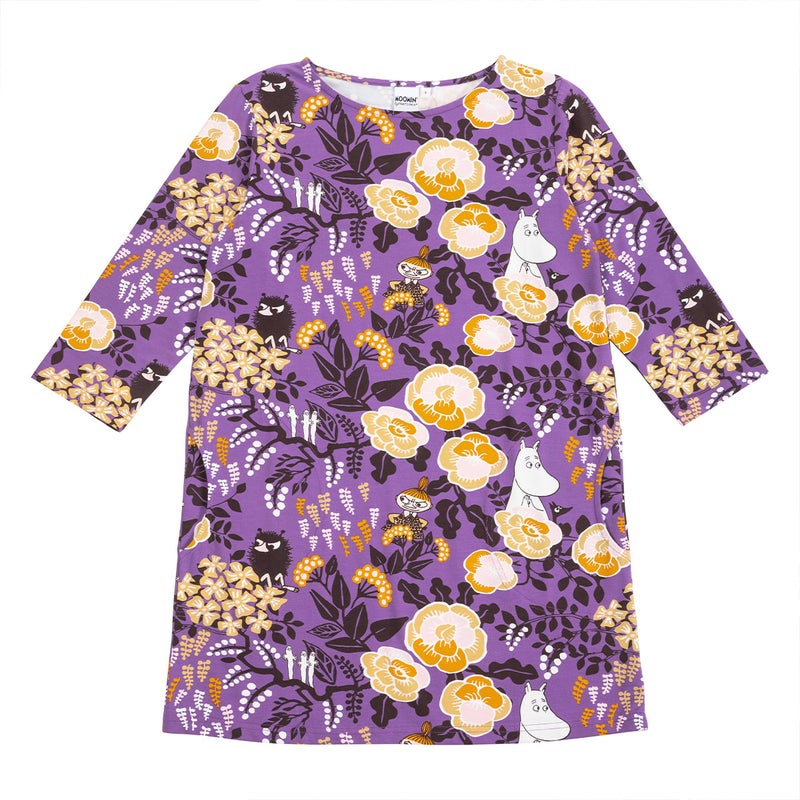 Martinex Muumi Hilda-tunika floora, liila S