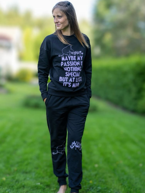 KiOma Muumi aikuisten collegehousut, Eden, Rohkea