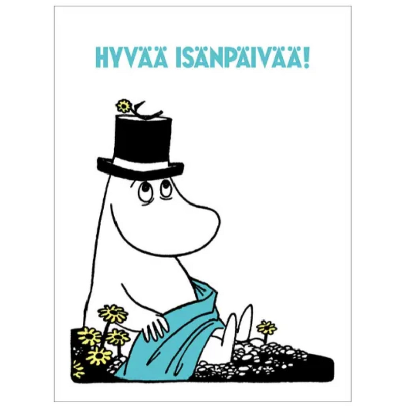 Muumipappa Isänpäiväkortti, "Hyvää Isänpäivää!"