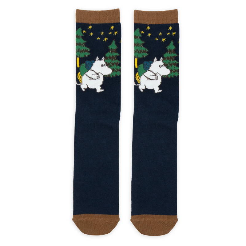 Muumipeikon Y&ouml;seikkailu Miesten Sukat - Musta / Ruskea