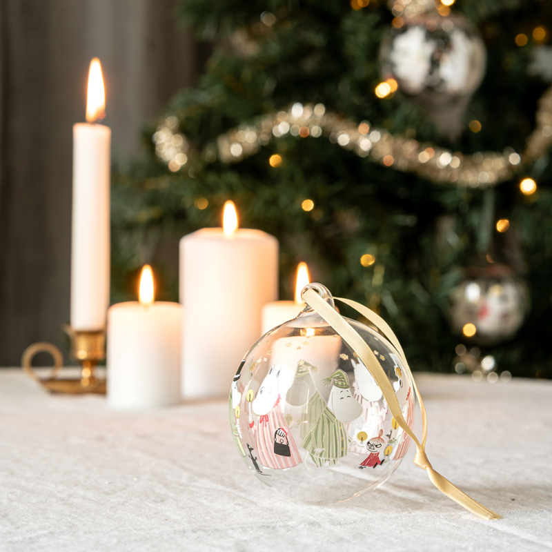 Muurla Muumi-joulupallo "Pyjamat", &Oslash; 9 cm