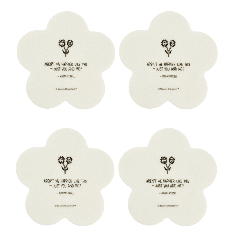 Muurla Muumi Lasinaluset Kukat, 4 kpl