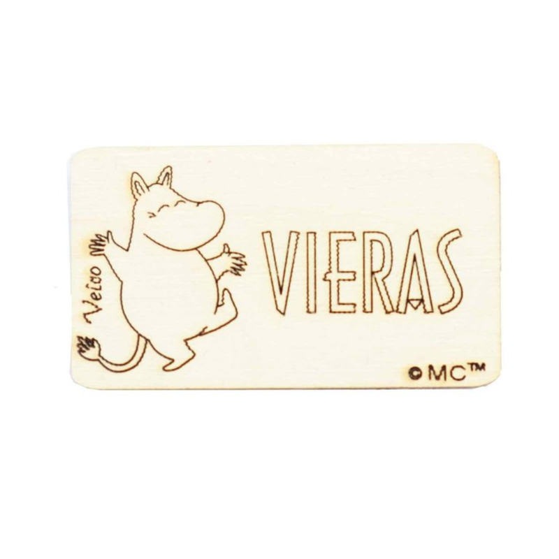 Veico Muumipeikko vieras -pyyhemerkki