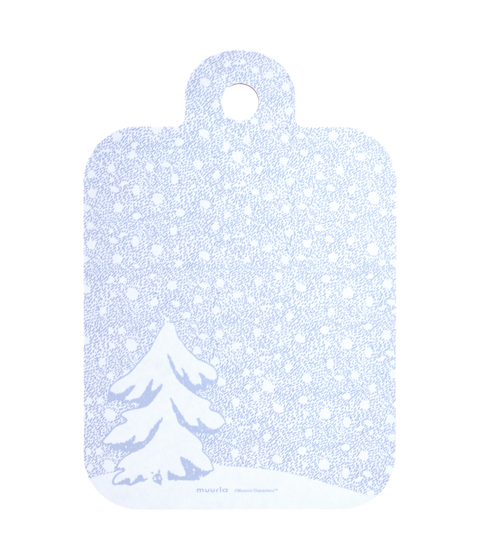 Muurla Chop & Serve Tarjoilu/Leikkuulauta Muumi Lumipyry, 21x31cm, kaksipuolinen