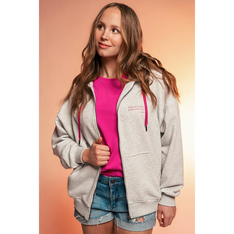 Martinex Pikku Myy Sketch -huppari &ndash; Meleerattu harmaa