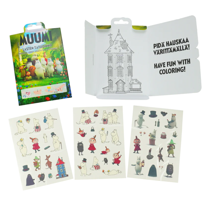 Muumi Lasten Tatuointisetti Muumihahmot