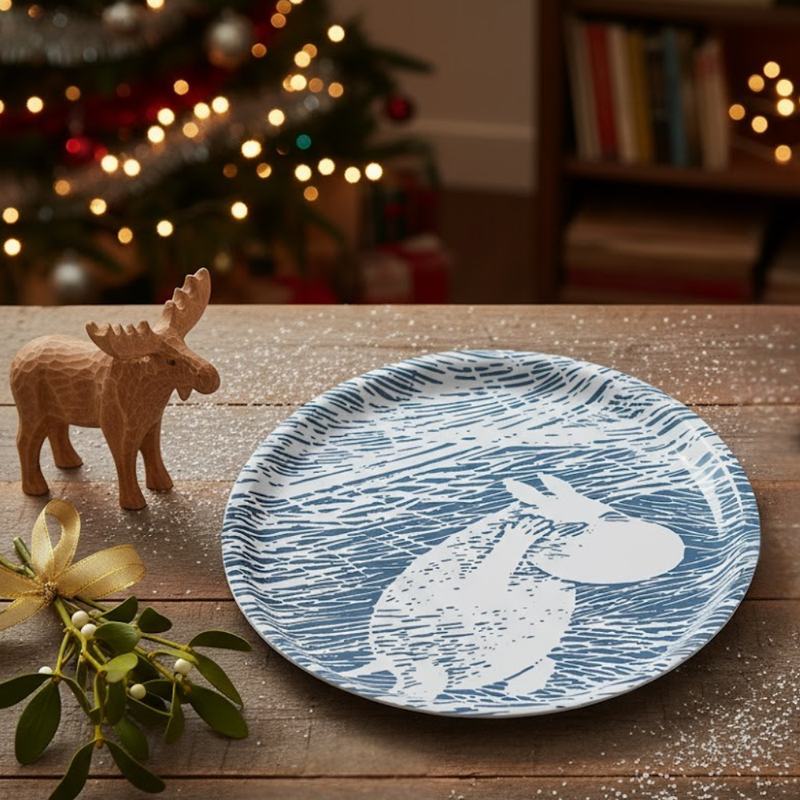 Opto Desing  Muumi py&ouml;re&auml; tarjotin, Lumituisku