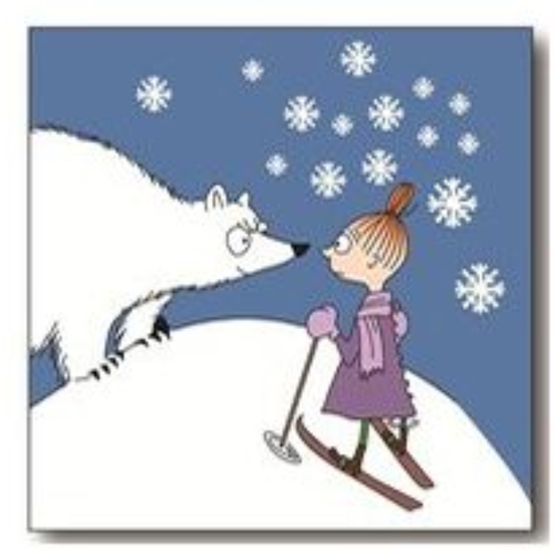 Pikkumyy ja j&auml;&auml;karhu lasinalunen 1kpl