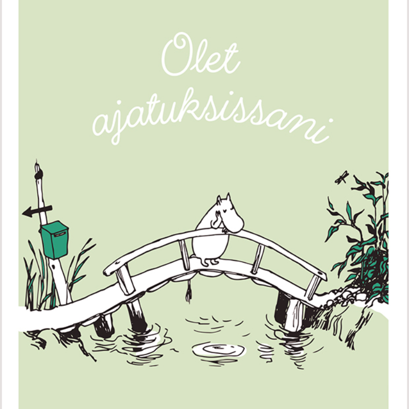 Kohopainokortti Muumi - Olet ajatuksissani
