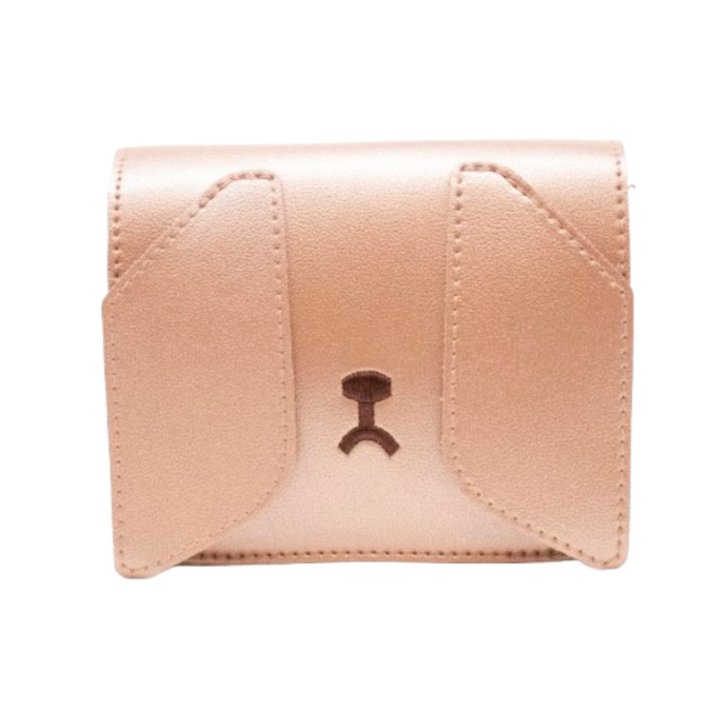 Yuko B. Teddy Lasten Olkalaukku &ndash; Ruusukultainen Nalle