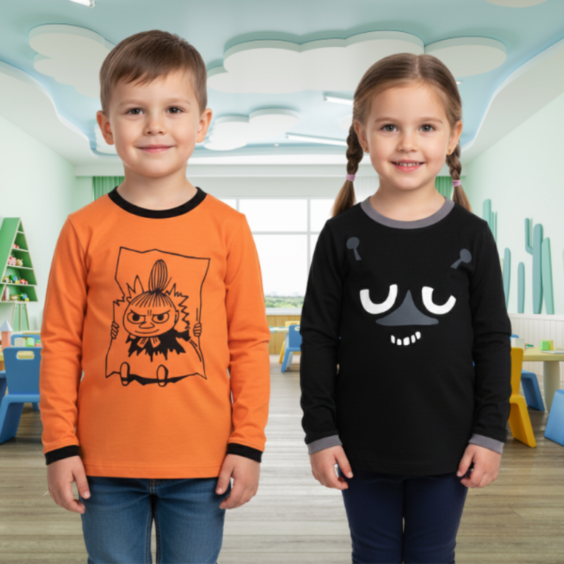 KiOma Muumi lasten paita, Huli, Pikku Myy 92-128cm