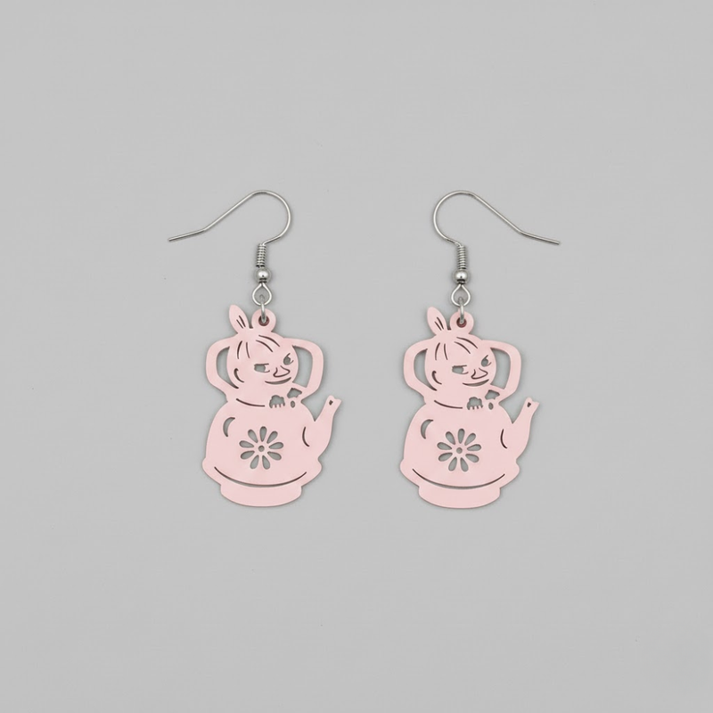 Coruu Pikku Myy teepannussa korvakorut, vaaleanpunainen