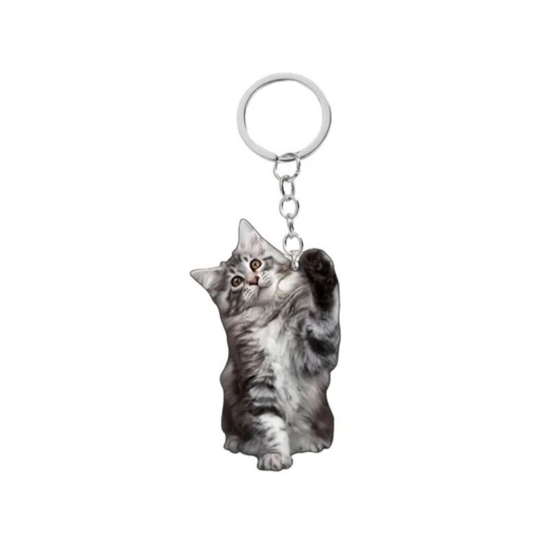 Suloinen Akryylinen Kissa Avaimenper&auml;