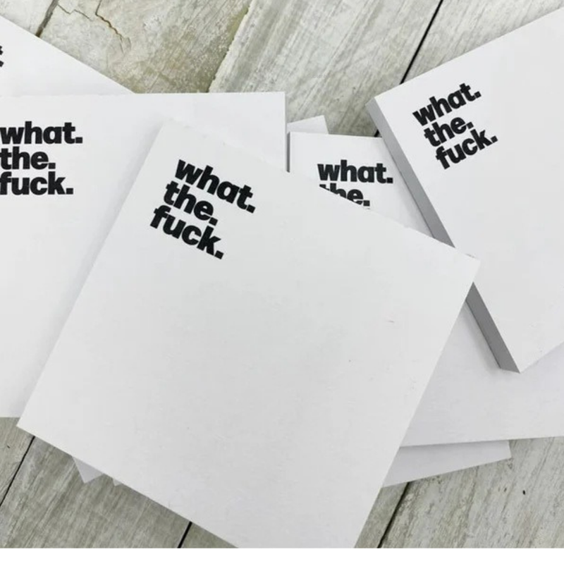 "What the fuck" -huumorimuistilaput