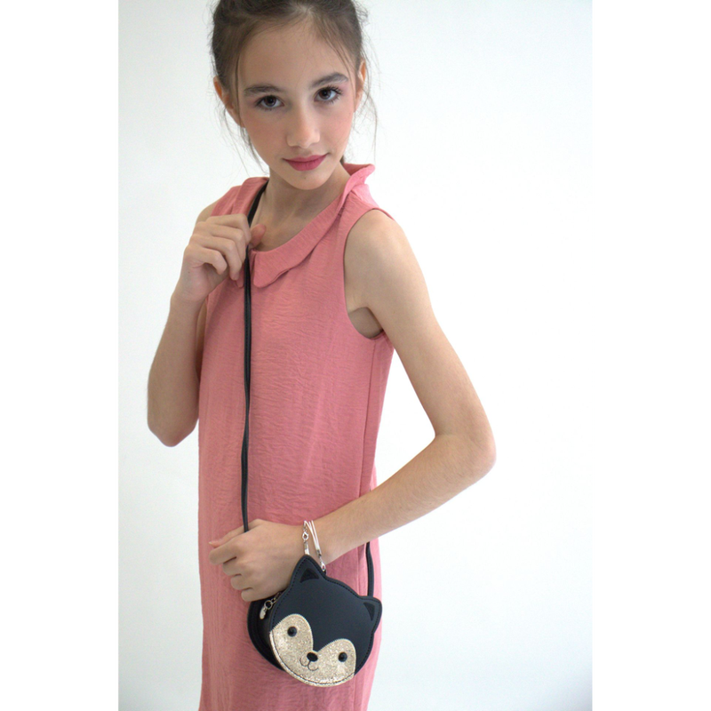 Yuko B. Foxy Lasten Olkalaukku &ndash; Musta Kettu