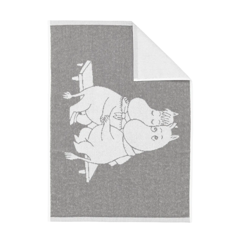 Muumi K&auml;sipyyhe Syleily, harmaa