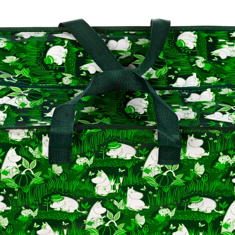 Muumit Garden Life -vetoketjullinen s&auml;ilytyslaukku