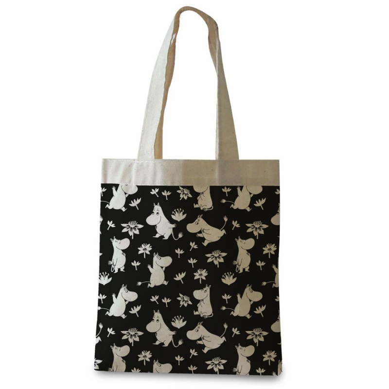 Opto Design Muumit musta kangaskassi